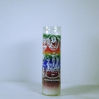 7 African Powers Glass Candle