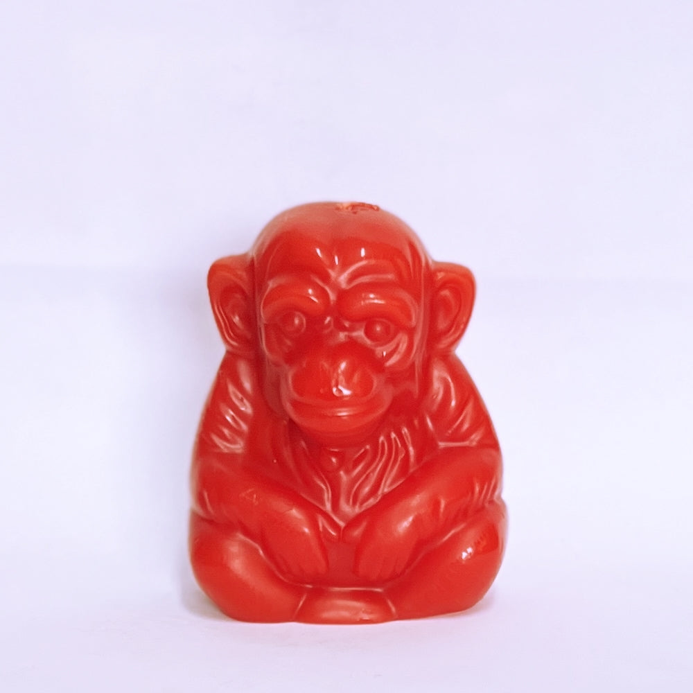 Red Monkey Image candle