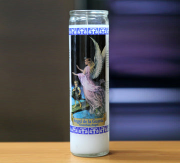Guardian Angel Glass Candle