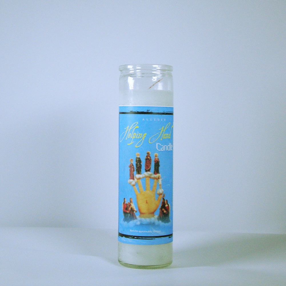 Helping Hand Glass Candle