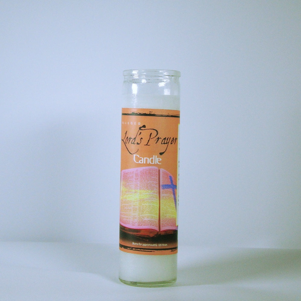 Lords Prayer Glass Candle spotlightcandles