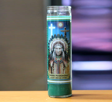 Powerful Indian Glass Candle