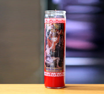 Saint Martin Of Tours Glass Candle